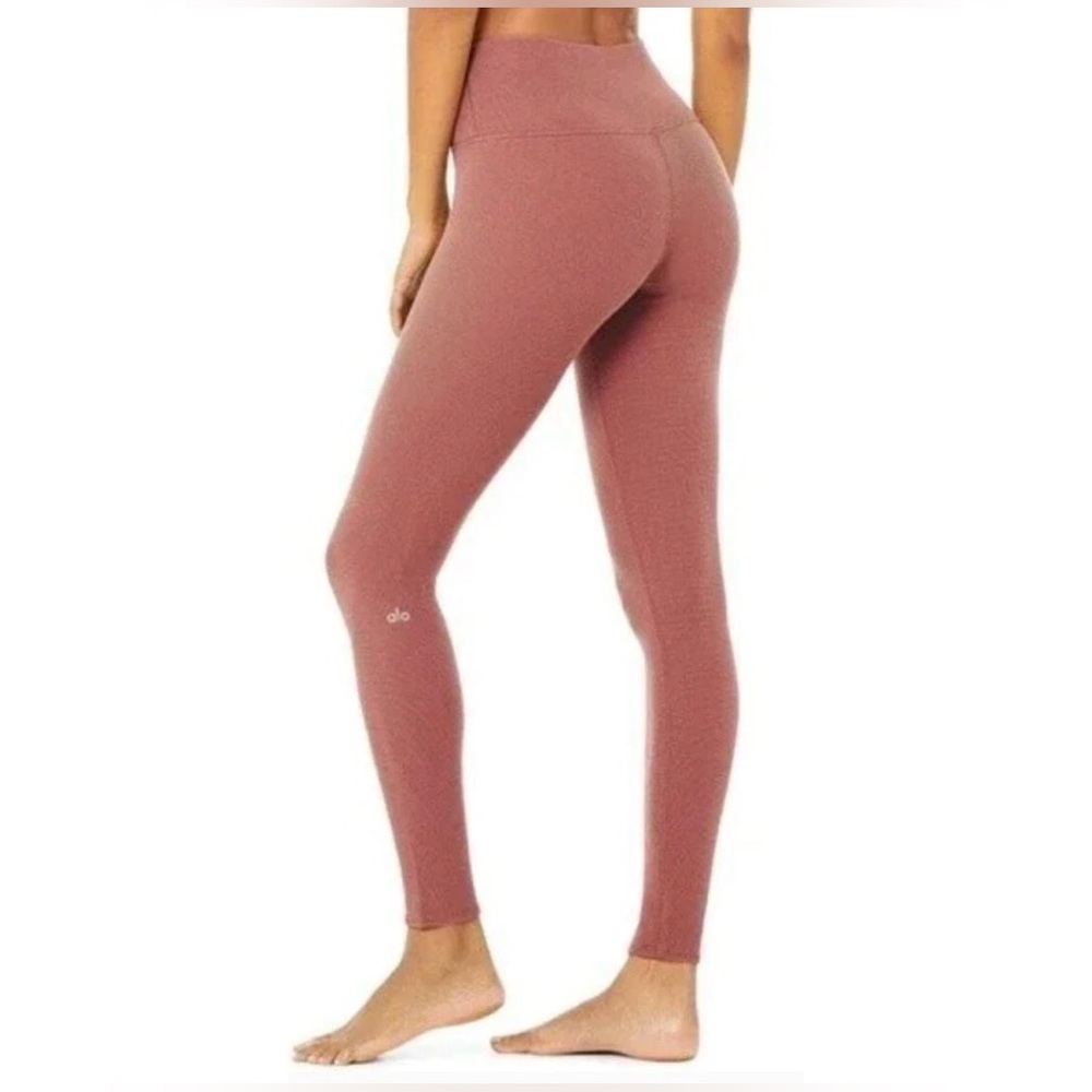 Alo Yoga High-Waist Micro Waffle Low Key Leggings